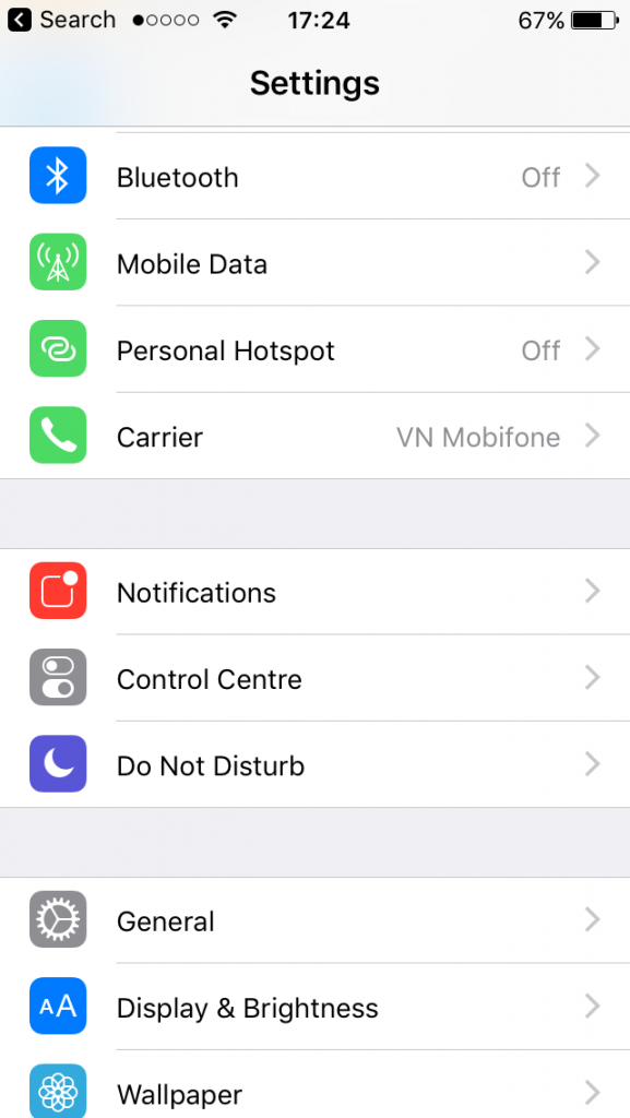 Enable Personal Hotspot Option